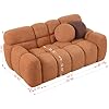 Boucle Tufted Love Seat Comfy Upholstered