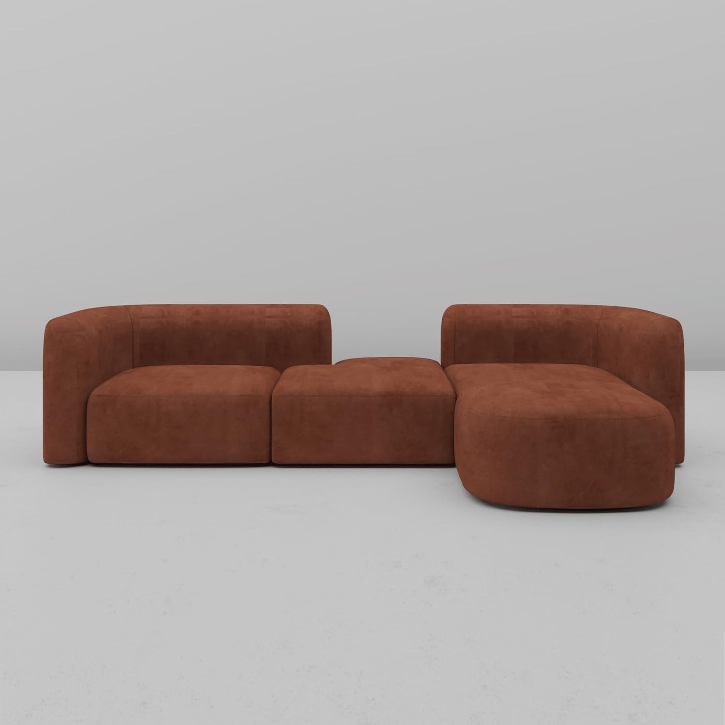 Minimalist Luxury Modern Tight Curved Style Comfy Couch