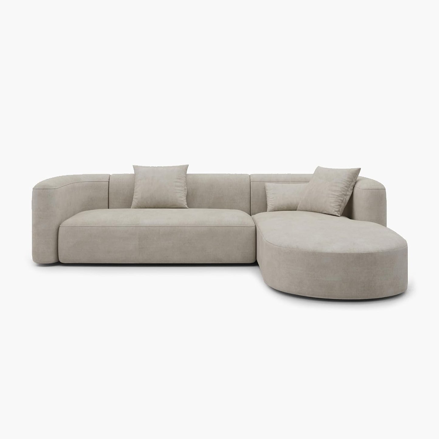 Minimalist Luxury Modern Tight Curved Style Comfy Couch