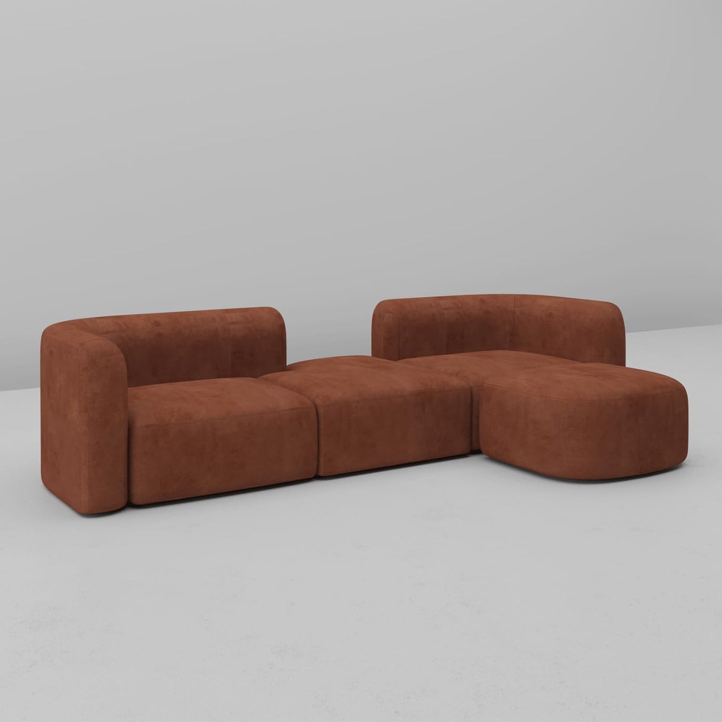 Minimalist Luxury Modern Tight Curved Style Comfy Couch