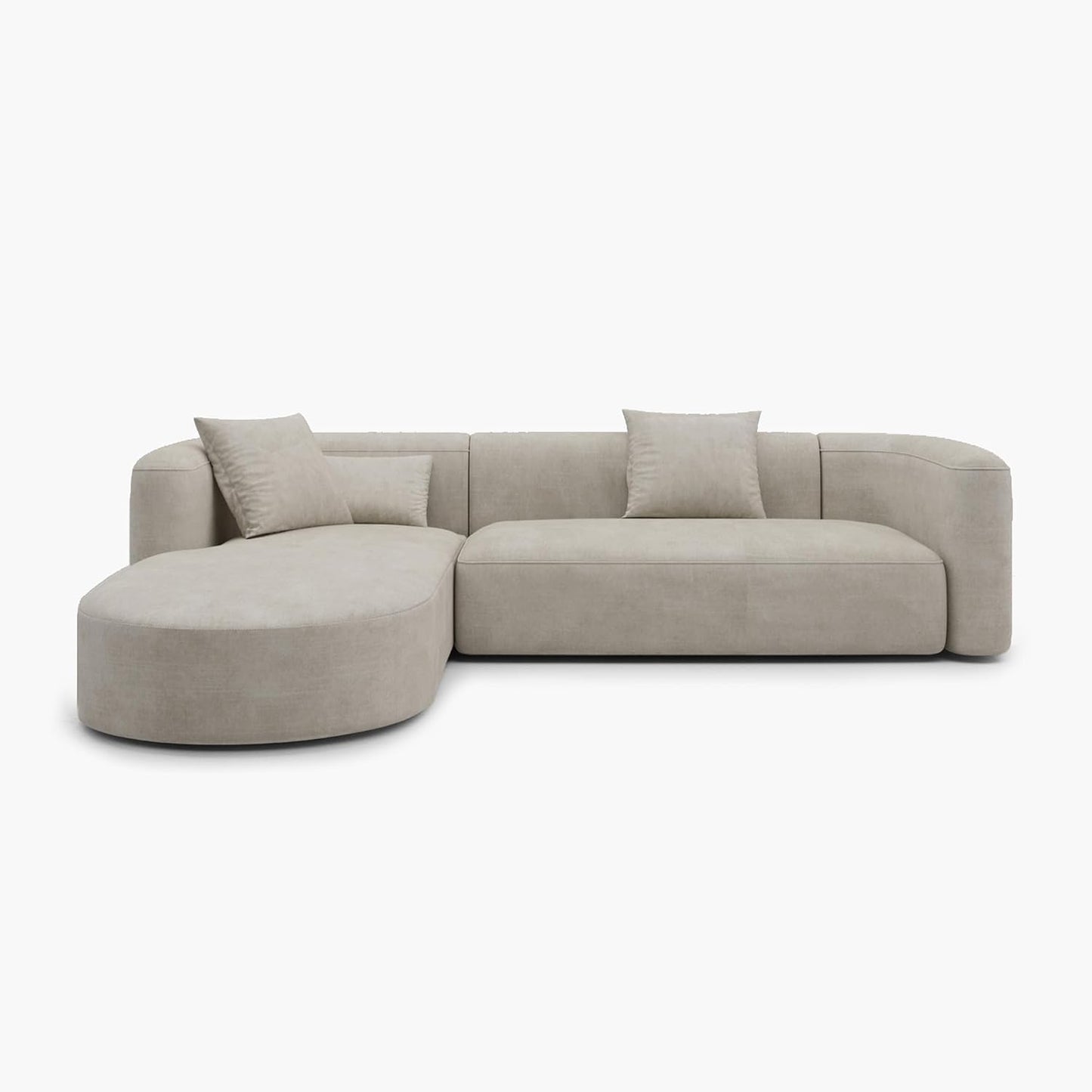 Minimalist Luxury Modern Tight Curved Style Comfy Couch