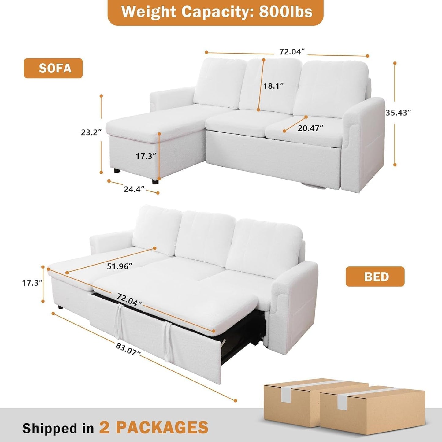 Full Size Sleeper Sofa