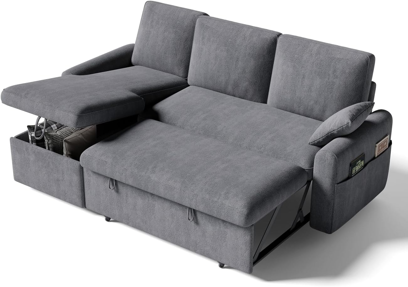 85" Sectional Sleeper Sofa