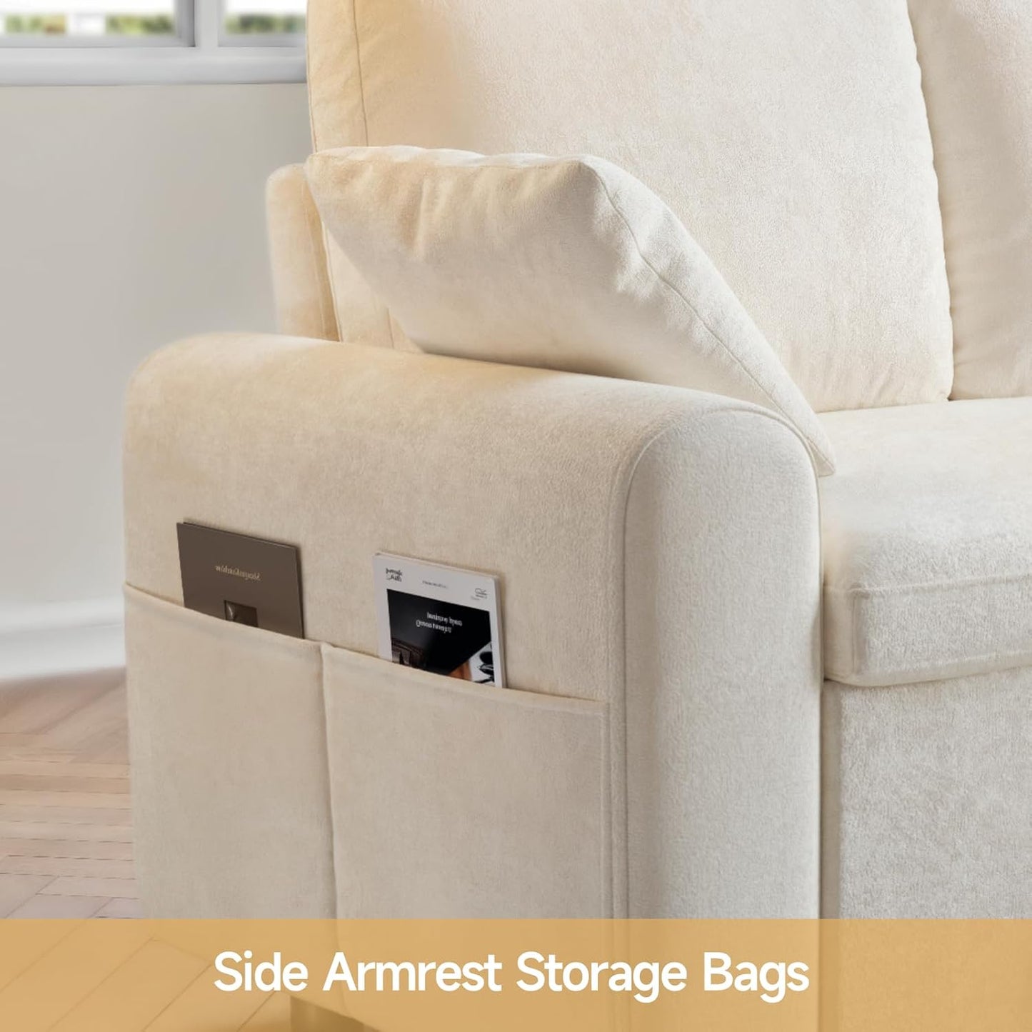 85" Sectional Sleeper Sofa