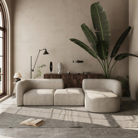 Minimalist Luxury Modern Tight Curved Style Comfy Couch