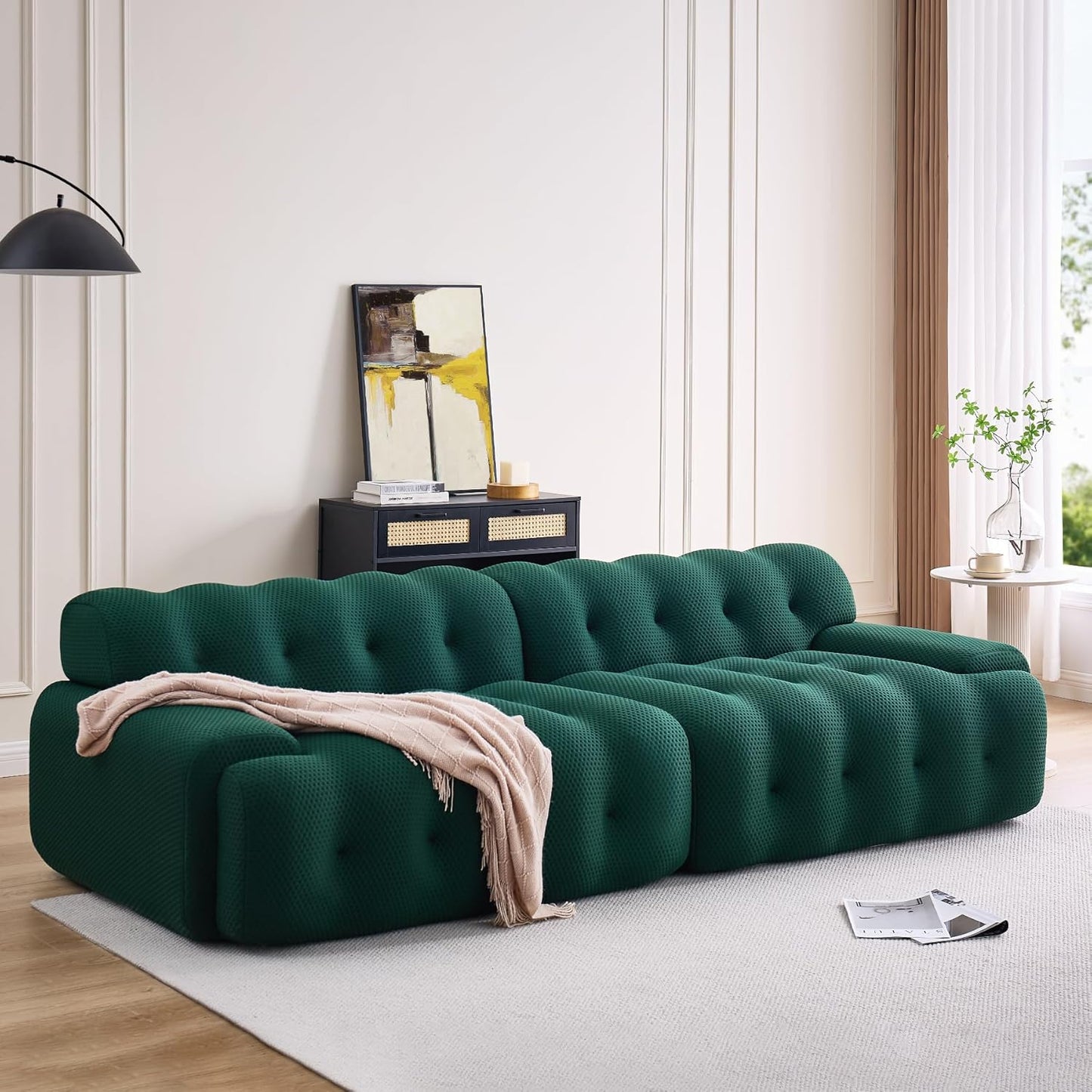 Compressed Couch with Deep Seat