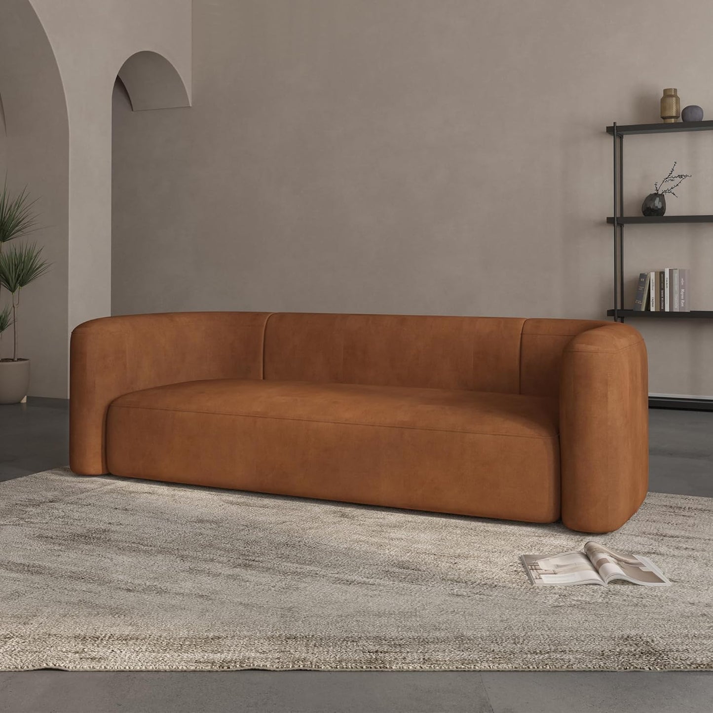Minimalist Luxury Modern Tight Curved Style Comfy Couch