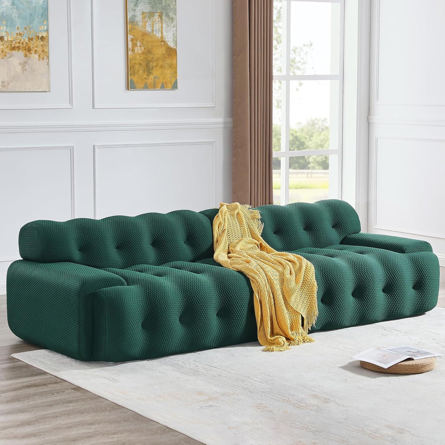 Compressed Couch with Deep Seat