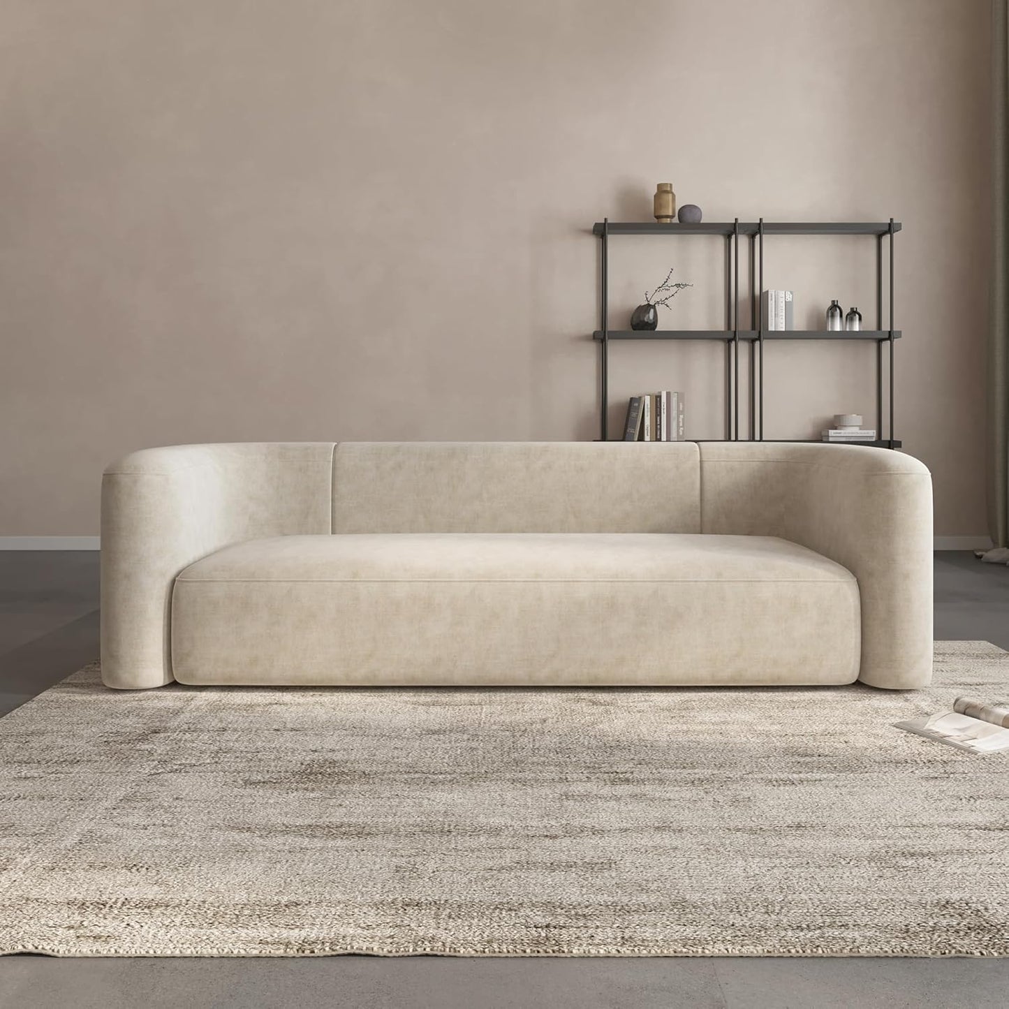 Minimalist Luxury Modern Tight Curved Style Comfy Couch
