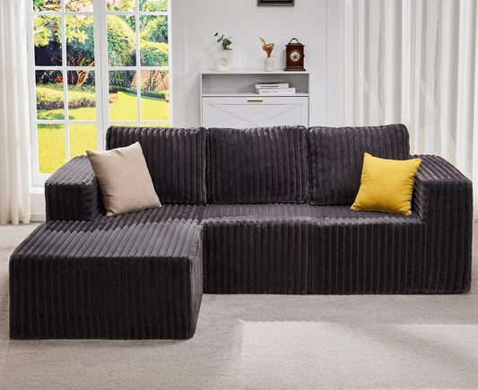 Oversized Sectional Sofa 3-Seater